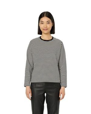 Gerard Darel Hulia Long Sleeve Crew Neck Top - White