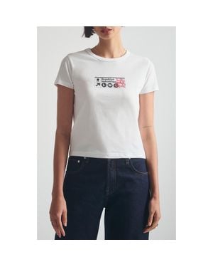 Brooklyn Industries City Live, Work, Create Graphic T-Shirt - Gray
