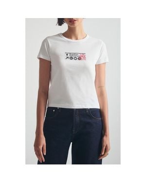 Brooklyn Industries City Live, Work, Create Graphic T-Shirt - Gray