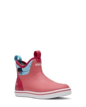 XtraTuf X Guy Harvey Waterproof Ankle Deck Boot - Red
