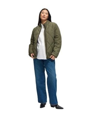 Ingrid & Isabel Grow With You Puffer Maternity Jacket - Blue