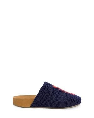 The Sak Bolinas Crochet Clog Shoe - Blue