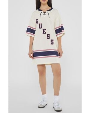 Guess Go Hockey Jersey T-Shirt Dress - Multicolor