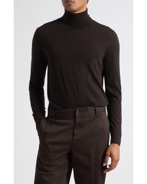 Isaia Wool Turtleneck Sweater - Black