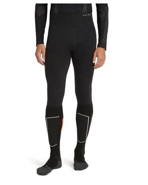FALKE Wool Tech 3/4 Base Layer Bottom - Black