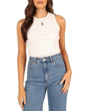 Petal & Pup Davie Rib Sweater Tank - Blue