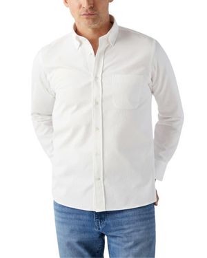 Robert Talbott Harrison Button Down Pique Shirt - White