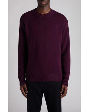 Moncler Wool & Cashmere Crewneck Sweater - Purple
