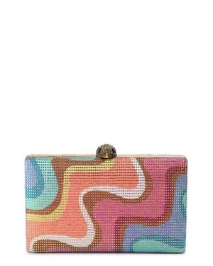 Kurt Geiger Kensington Crystal Frame Clutch - Red