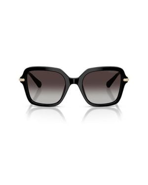 Swarovski 50Mm Gradient Small Irregular Sunglasses - Black