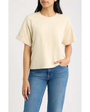 City Blues Brie Boxy Short Sleeve Sweatshirt - Blue