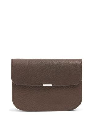 Lemaire Soft Tab Leather Wallet - Brown