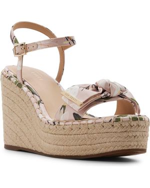 Ted Baker Gia Espadrille Platform Wedge - Metallic