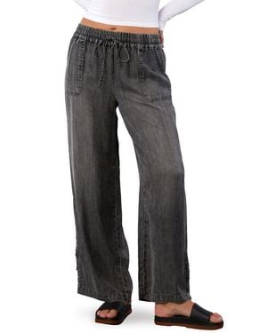 Billy T Hero High Waist Wide Leg Pants - Gray