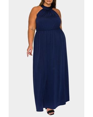 L I V D Cassia Maxi Dress - Blue