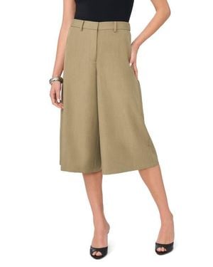 Vince Camuto High Waist Longline Shorts - Natural