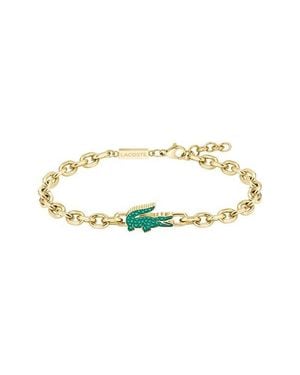 Lacoste Arthor Crocodile Chain Bracelet - Metallic