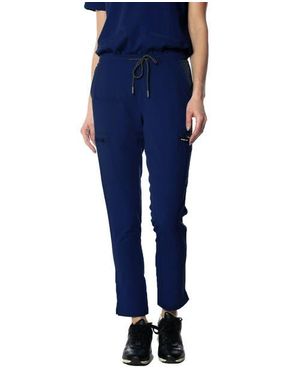 Members Only Reus Open Bottom Scrub Pants - Blue