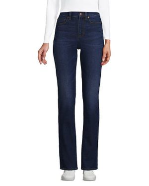 Lands' End Recover High Rise Straight Leg Jeans - Blue