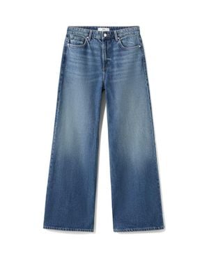 Mango Wide Leg Jeans - Blue