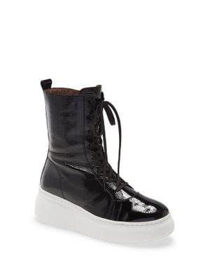 Wonders Leather Boxing Boot - Black