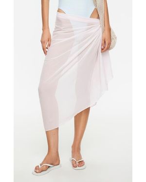 Lioness Wavelength Side-Tie Cover-Up Skirt - White