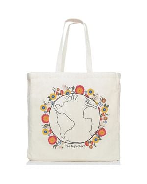 The Tote Project Free To Protect - White