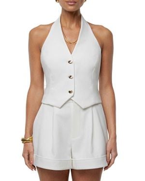 JLUXLABEL Luxe Halter Vest - White