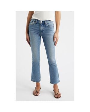 Rag & Bone Flexi Peyton Mid Rise Ankle Bootcut Jeans - Blue