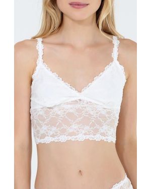 Honeydew Intimates Maria Lace Longline Bralette - White