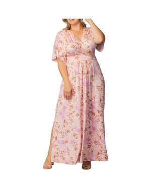 Kiyonna Vienna Maxi Dress - Pink