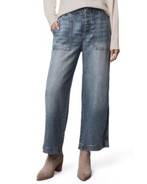 Splendid Chloe Crop Wide Leg Jeans - Blue