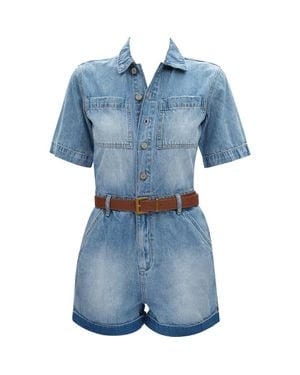 Bayeas Chloe Denim Romper - Blue