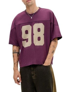 BDG 98 Athletic Relaxed Fit Graphic T-Shirt - Purple