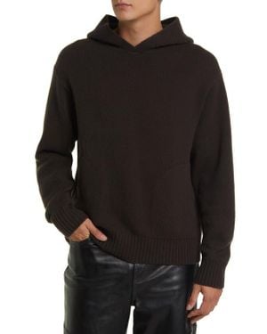 FRAME Cashmere Pullover Hoodie - Black