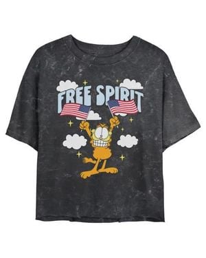 Garfield Junior's Free Spirit Smile Graphic T-Shirt - Black