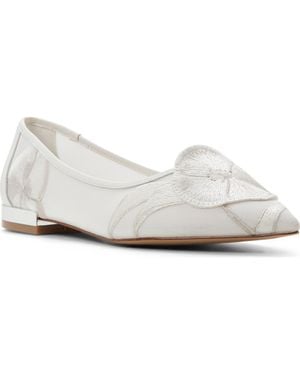 Ted Baker Ella Mae Pointed Toe Flat - White