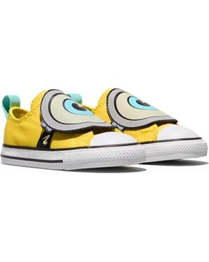 Converse Kids' X Minions Chuck Taylor All Star One Strap Sneaker - Blue