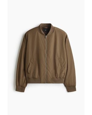 H&M Lightweight Bomber Jacket - Brown