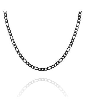 Lucky Brand Figaro Chain Necklace - Metallic