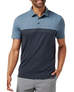 Travis Mathew Chapter Flight Cotton Blend Polo - Blue