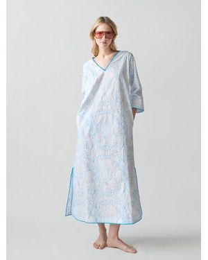 Lingua Franca Petra Caftan - Blue