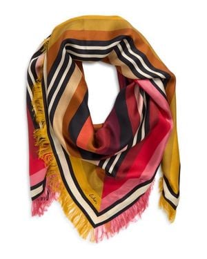 Echo Half And Half Silk Scarf - Pink
