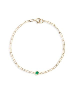 Anzie Bezel Pendant Bracelet - Metallic