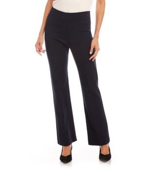 Karen Kane Stretch Twill Bootcut Pants - Blue