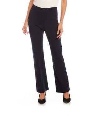 Karen Kane Stretch Twill Bootcut Pants - Blue