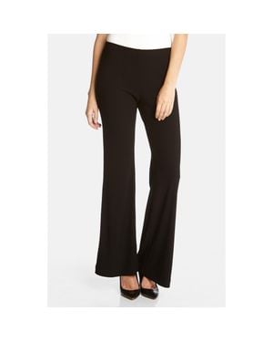 Karen Kane Wide Leg Crepe Pants - Black