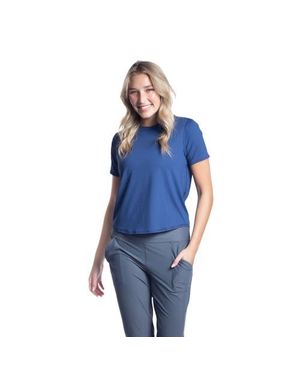 BloqUV Short Sleeve Relaxed Crew Shirt - Blue