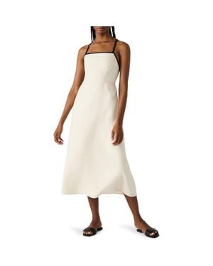 Steve Madden Riyan Linen Blend A-Line Sundress - Natural