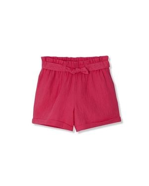 Lands' End Girls Pull On Solid Shorts - Red